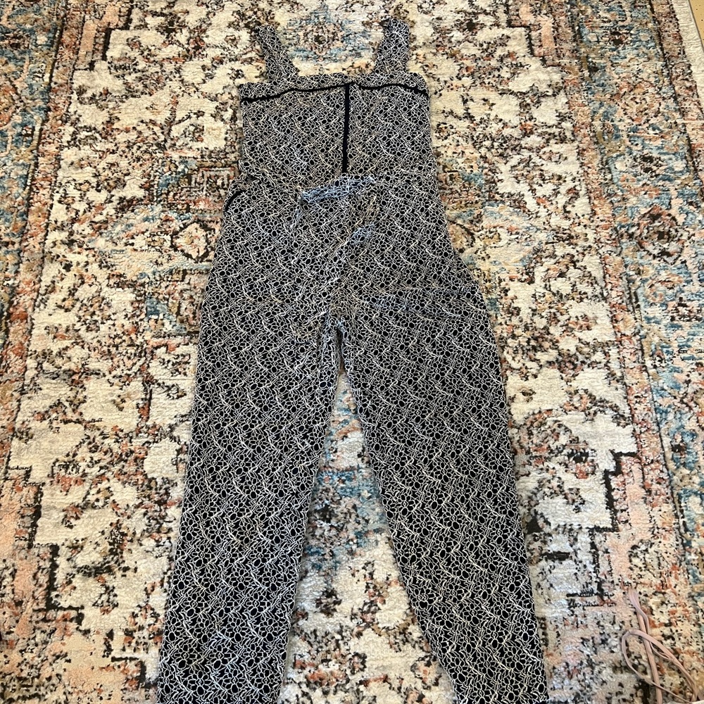 Womens Banana Republic navy and white jumpsuit